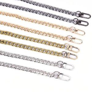 Replacement chain bag strap short for pochette or necklace Silver